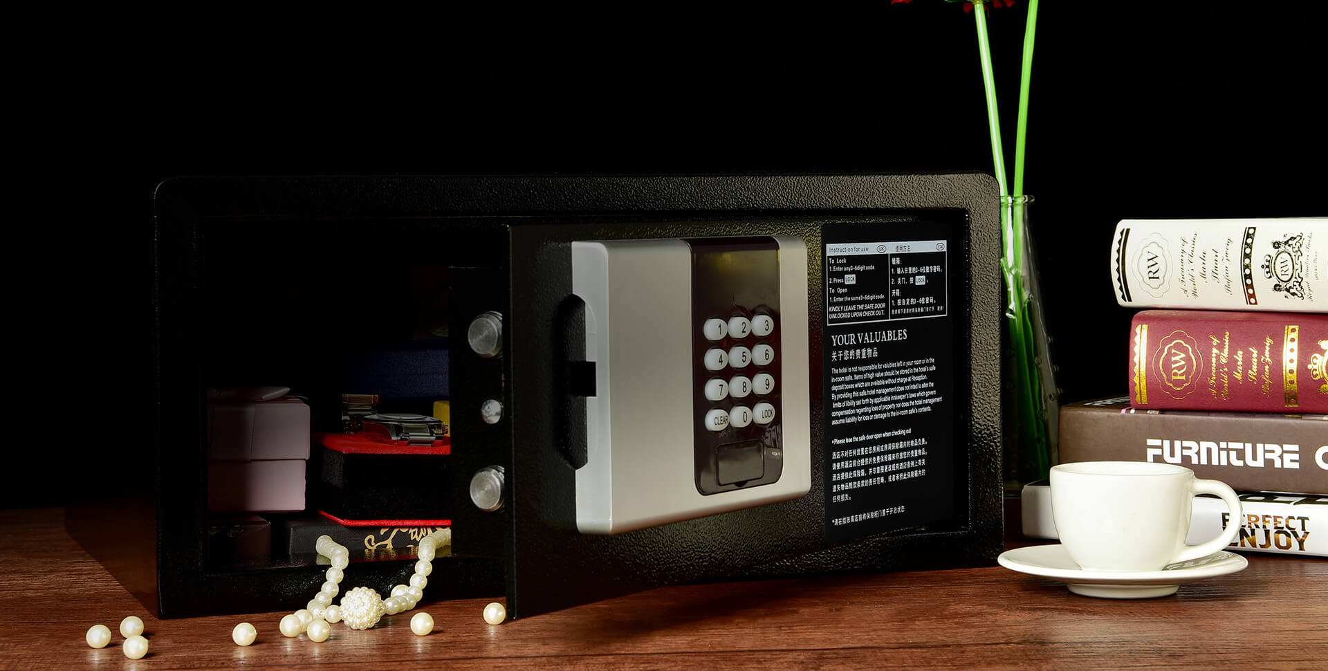 Equip hotel rooms worldwide